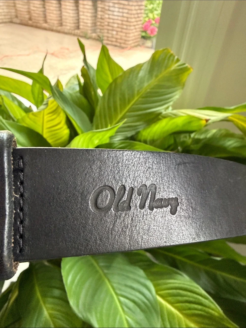 Old Navy Kids Belt Black w Silver Buckle Size 28 Unisex /Youth /Boys /Girls